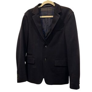 PRADA Italy navy mens blazer with zip for a liner not included 46 M